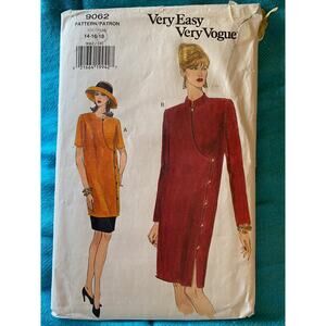 Vogue sewing pattern 9062 tunic dress skirt Size 14 16 18
